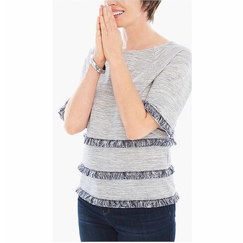 Chico’s Faris Fringe Top